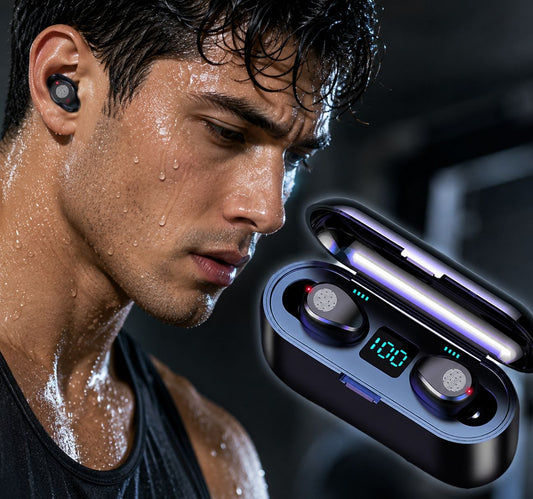Audífono Inalámbricos F9 Con Power Bank